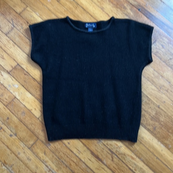 Le Chois black angora sweater - Picture 7 of 7
